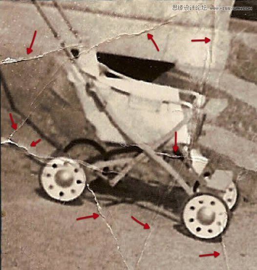 Photoshop修复严重损毁的老照片