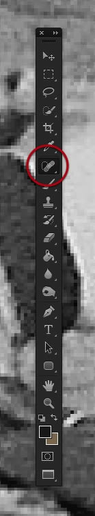 Photoshop修复严重损毁的老照片