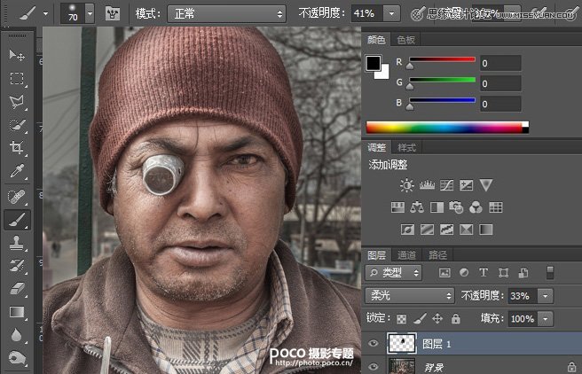 Photoshop调出人像照片超酷的金属暗色效果