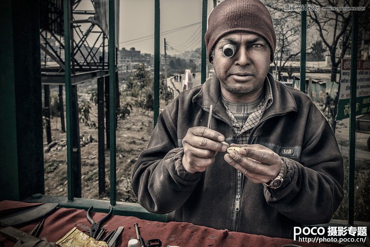 Photoshop调出人像照片超酷的金属暗色效果