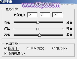 Photoshop调出背着草楼女孩梦幻紫色调