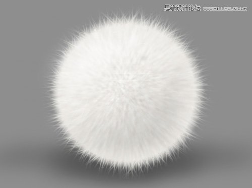 Photoshop快速的打造立体效果的毛毛球