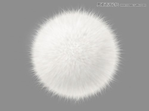 Photoshop快速的打造立体效果的毛毛球