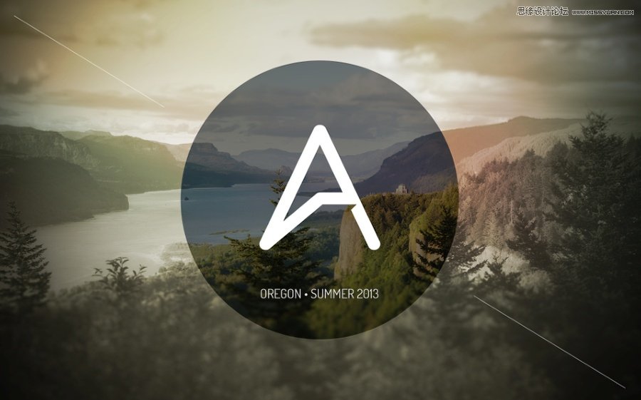 Photoshop制作绚丽光线效果的风景大图