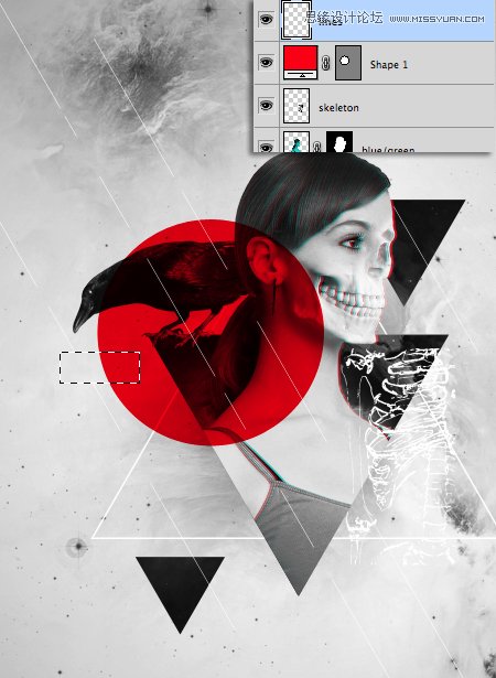 Photoshop合成时尚立体效果的个性海报