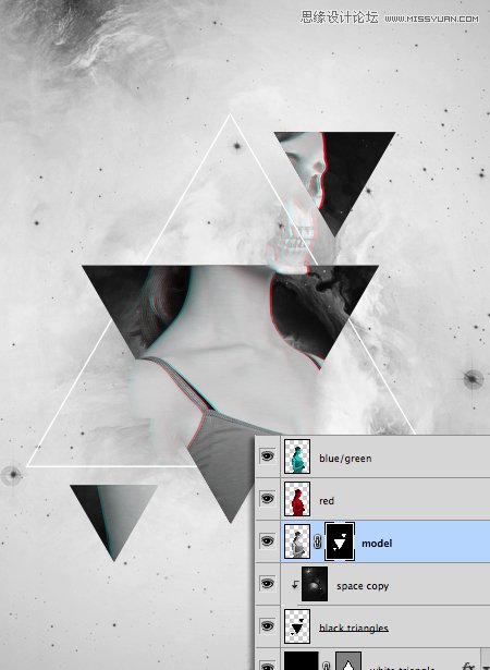 Photoshop合成时尚立体效果的个性海报