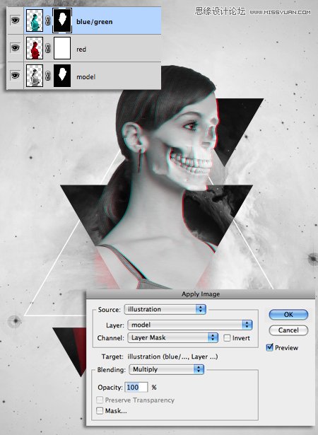 Photoshop合成时尚立体效果的个性海报
