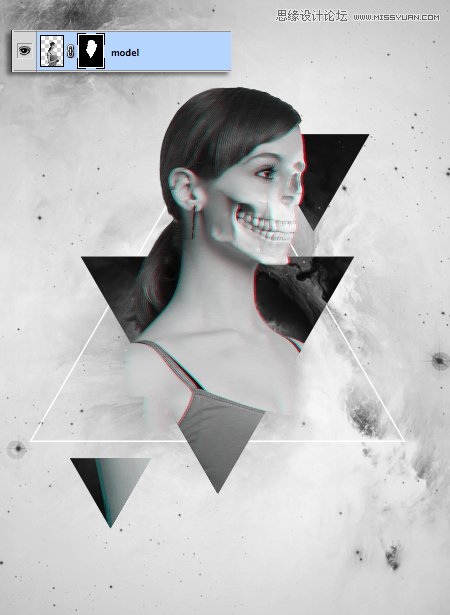 Photoshop合成时尚立体效果的个性海报