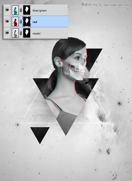 Photoshop合成时尚立体效果的个性海报