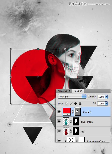 Photoshop合成时尚立体效果的个性海报