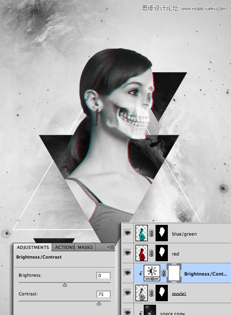 Photoshop合成时尚立体效果的个性海报