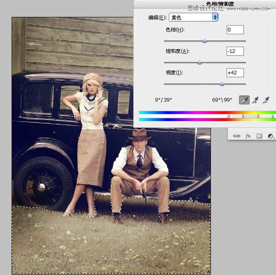 Photoshop调出数码照片欧美褐色调