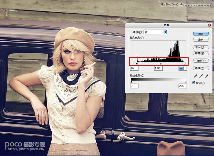 Photoshop调出数码照片欧美褐色调