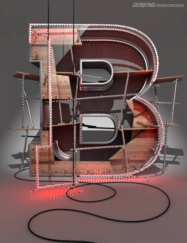 Photoshop结合C4D制作三维立体艺术字