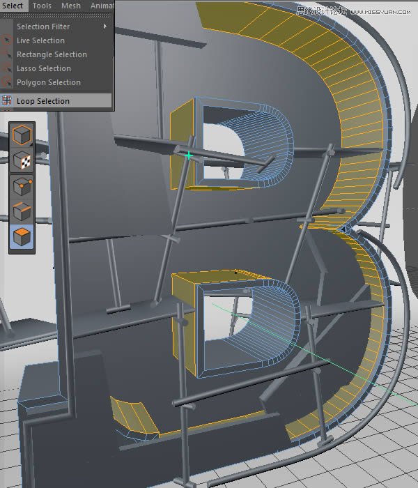 Photoshop结合C4D制作三维立体艺术字