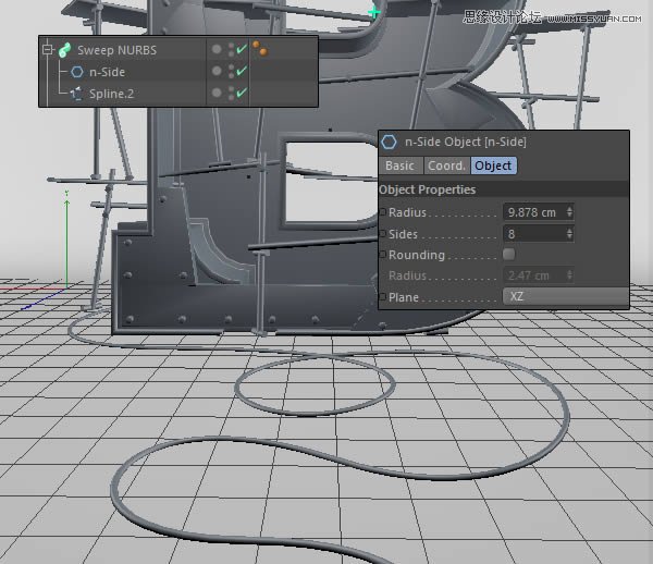 Photoshop结合C4D制作三维立体艺术字
