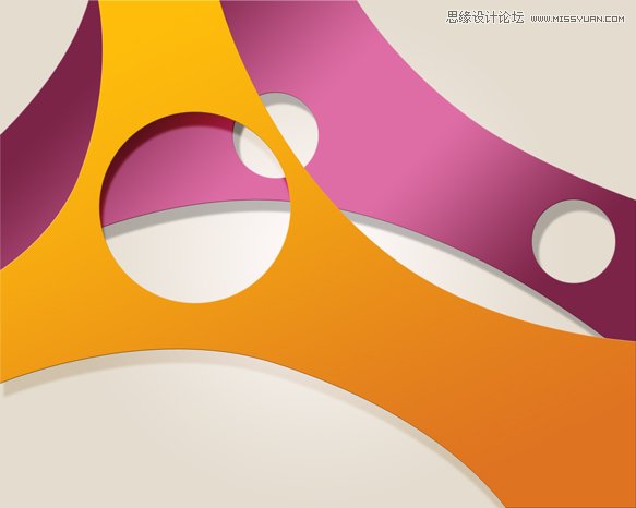 Photoshop创建简洁绚丽的几何组合背景