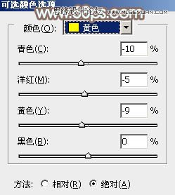 Photoshop调出果子美女照片淡淡的黄色调