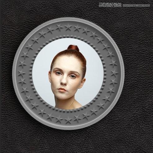 Photoshop制作颓废生锈效果的金属硬币