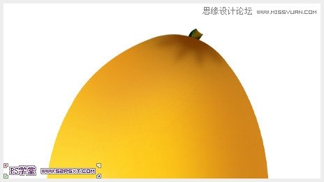 Photoshop鼠绘可口的金色芒果教程