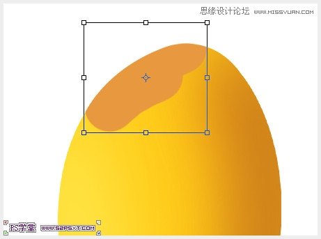 Photoshop鼠绘可口的金色芒果教程