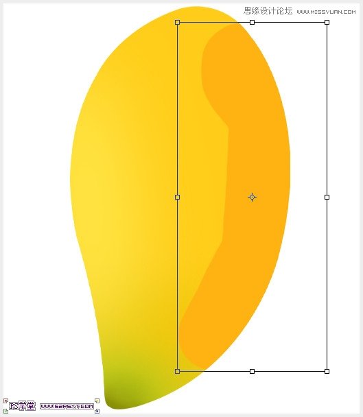 Photoshop鼠绘可口的金色芒果教程