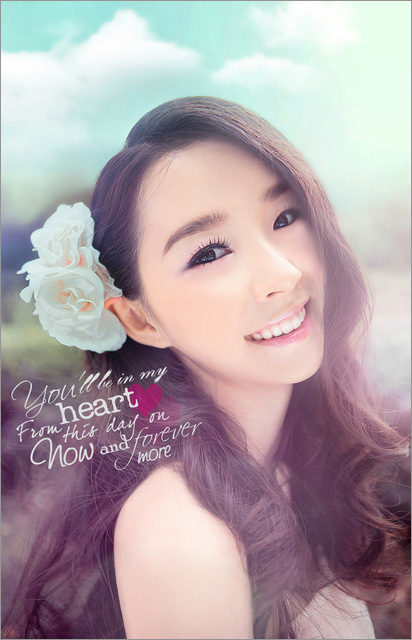 Photoshop调出外景美女通透的柔美肤色效果