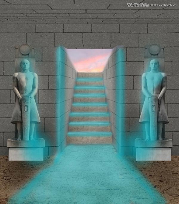 Photoshop创建神秘复古风格的法老古墓