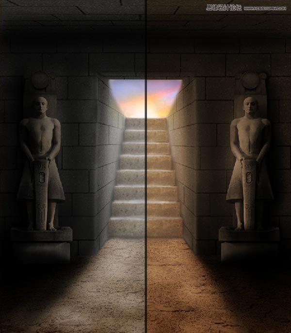 Photoshop创建神秘复古风格的法老古墓