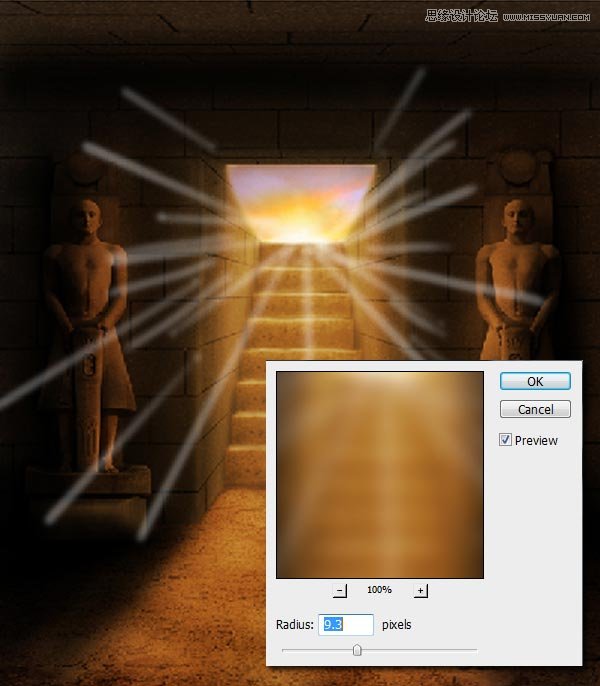 Photoshop创建神秘复古风格的法老古墓