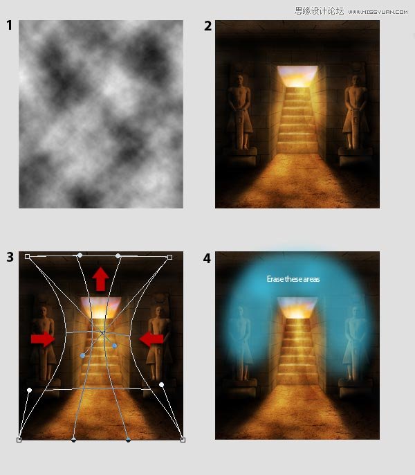 Photoshop创建神秘复古风格的法老古墓