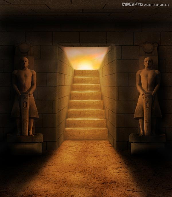 Photoshop创建神秘复古风格的法老古墓