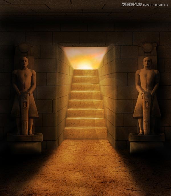 Photoshop创建神秘复古风格的法老古墓