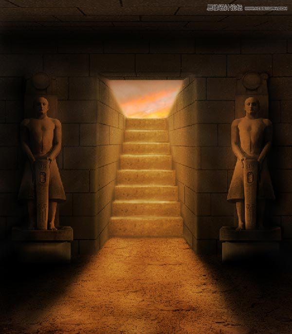 Photoshop创建神秘复古风格的法老古墓