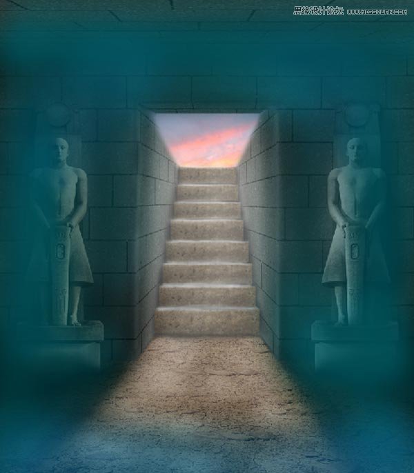 Photoshop创建神秘复古风格的法老古墓