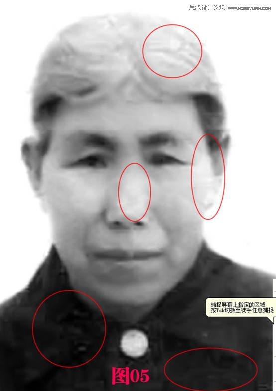 Photoshop修复带有身份证网纹的老照片