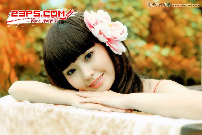 Photoshop调出美女人像通透的肤色效果