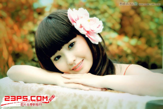 Photoshop调出美女人像通透的肤色效果