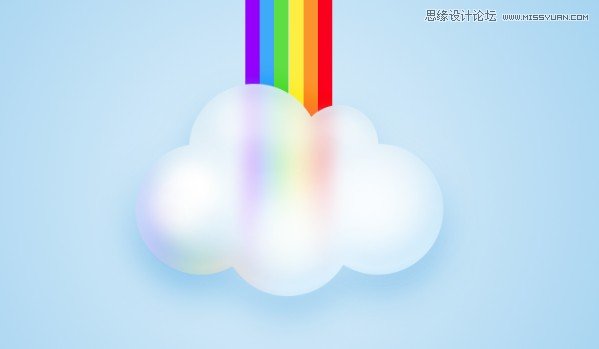 Photoshop设计卡通风格的云彩效果