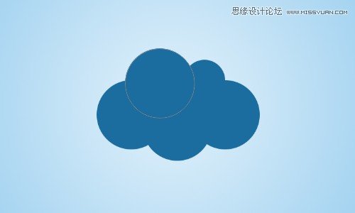 Photoshop设计卡通风格的云彩效果