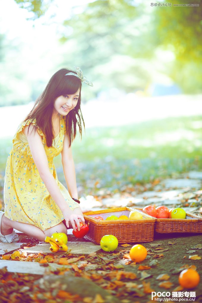 Photoshop调出夏季美女照片文艺柔美效果