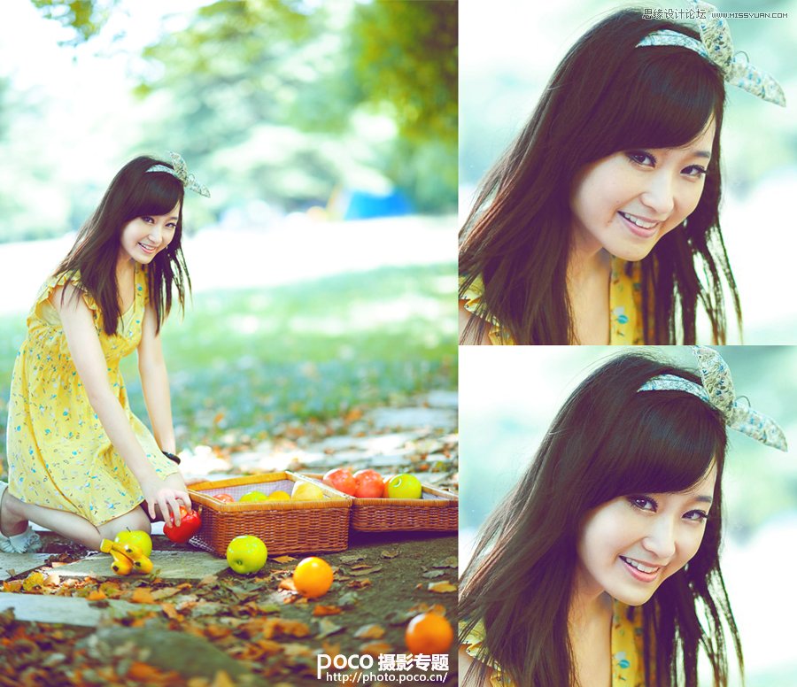 Photoshop调出夏季美女照片文艺柔美效果