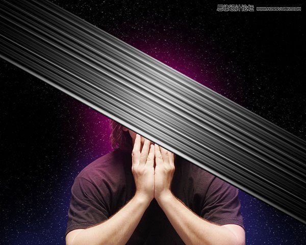 Photoshop制作酷炫的抽象光线人物海报