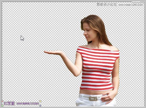 Photoshop合成在和蝴蝶交流的美女仙子
