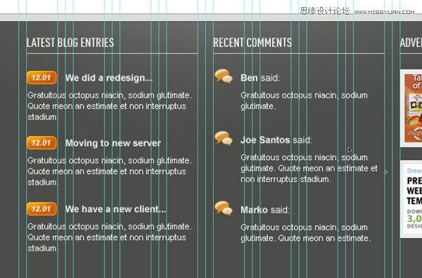 Photoshop从零开始设计漂亮的网页模板