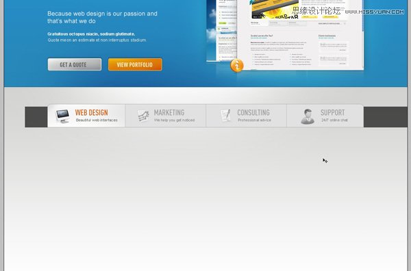 Photoshop从零开始设计漂亮的网页模板