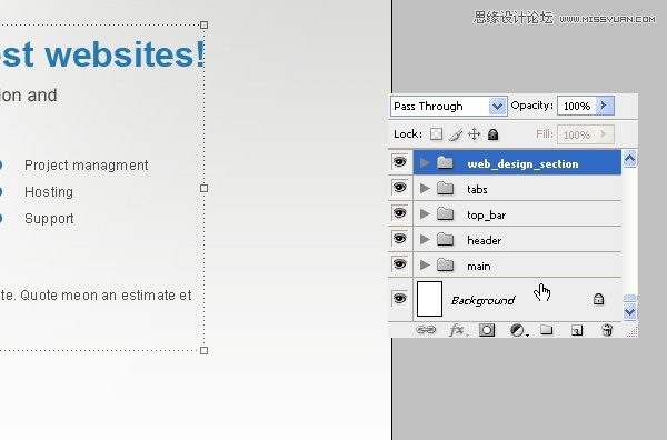 Photoshop从零开始设计漂亮的网页模板