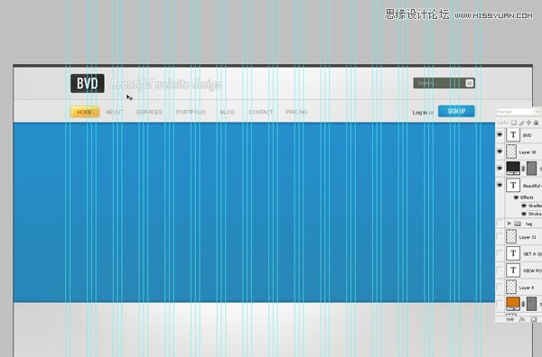 Photoshop从零开始设计漂亮的网页模板