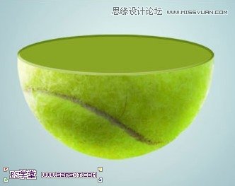 Photoshop合成在悬浮在空中的绿色大树