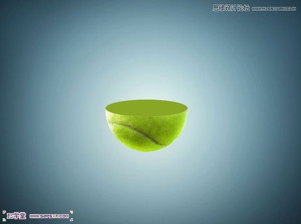 Photoshop合成在悬浮在空中的绿色大树